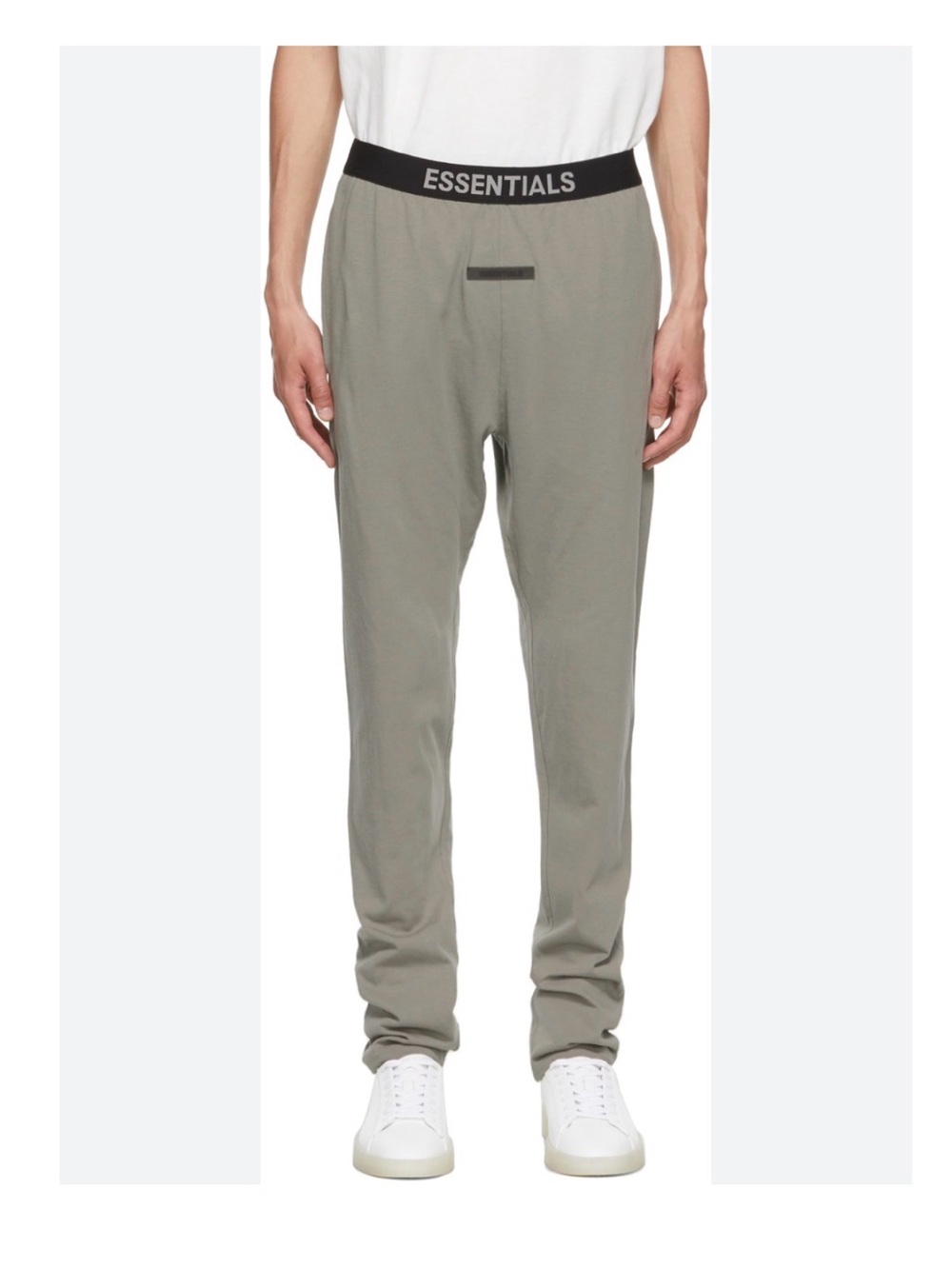 Essentials Fear Of God Mens Lounge Pants XS Gray Logo Streetwear Cotton Blend